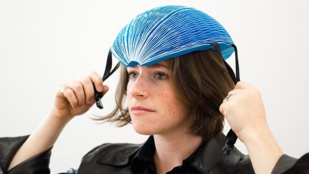 Paper bike helmet wins Dyson award