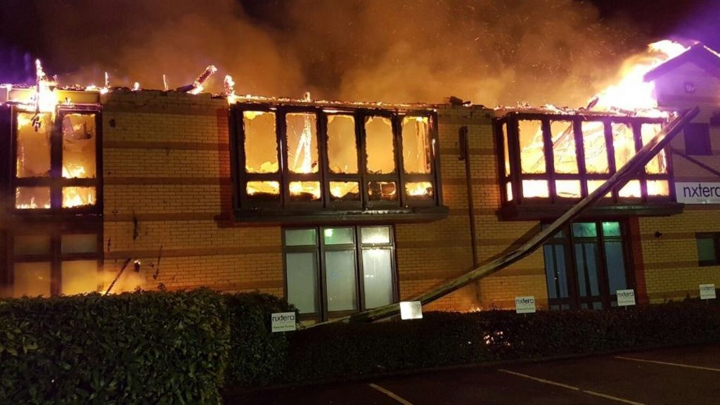 Fire guts Waterlooville office block