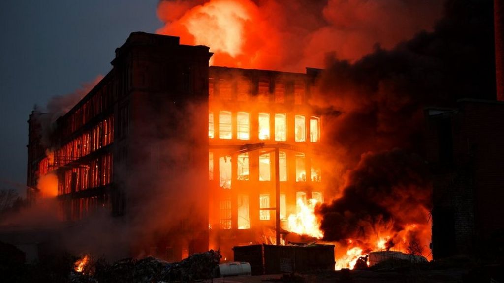 Oldham Maple Mill blaze treated as arson
