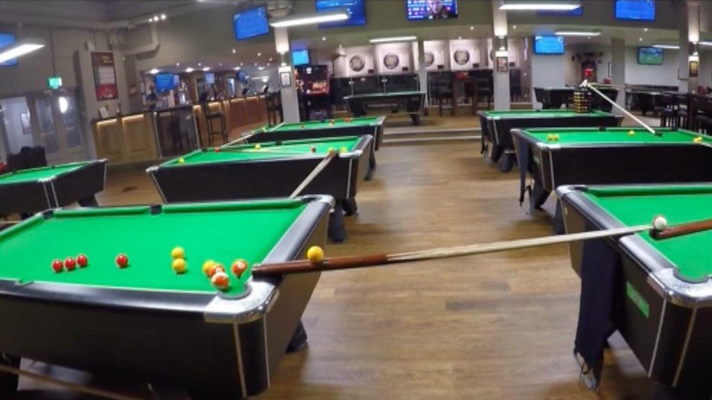 How was Allstar Sports Bar's 500ft trick shot done?