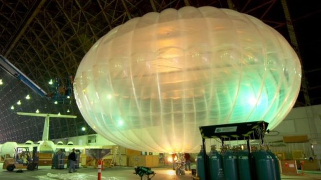 Google's net balloons to circle Earth