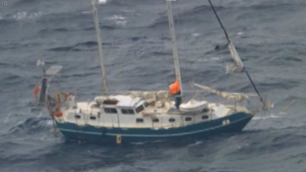 Sailors rescued from 'enormous seas' off Australia