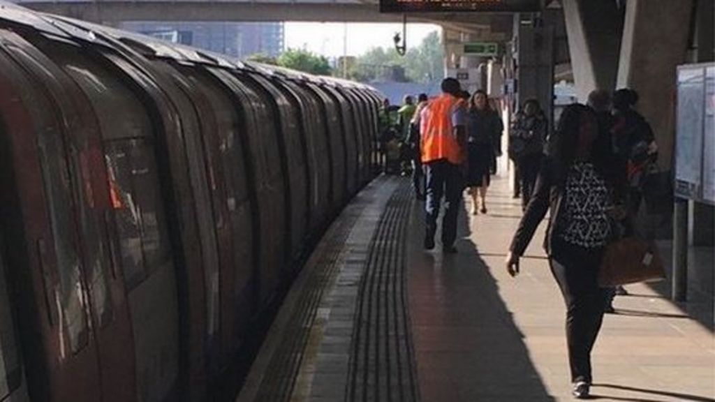 Train 'lifted' to free woman's foot