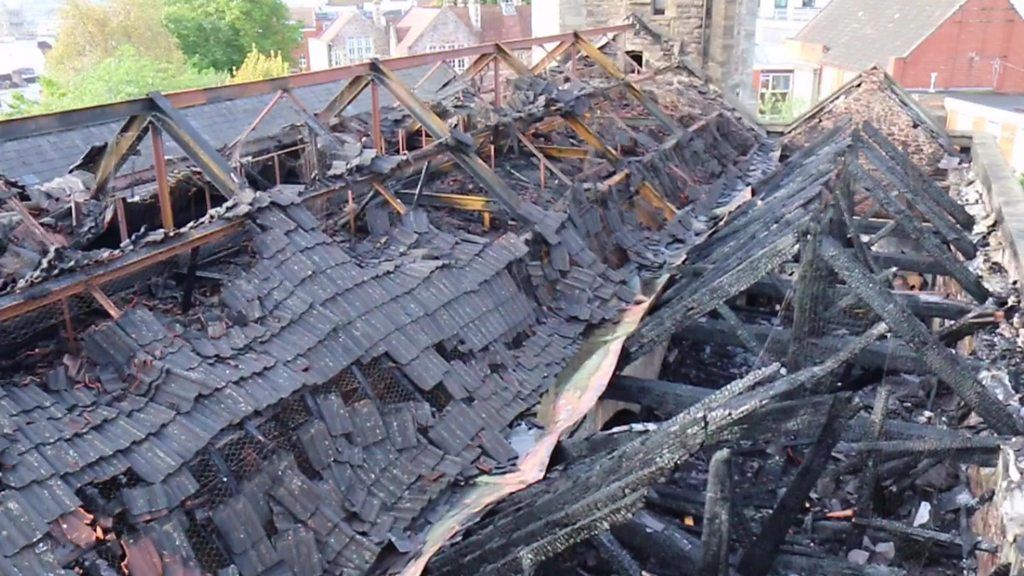 Bristol church roof mostly destroyed in fire