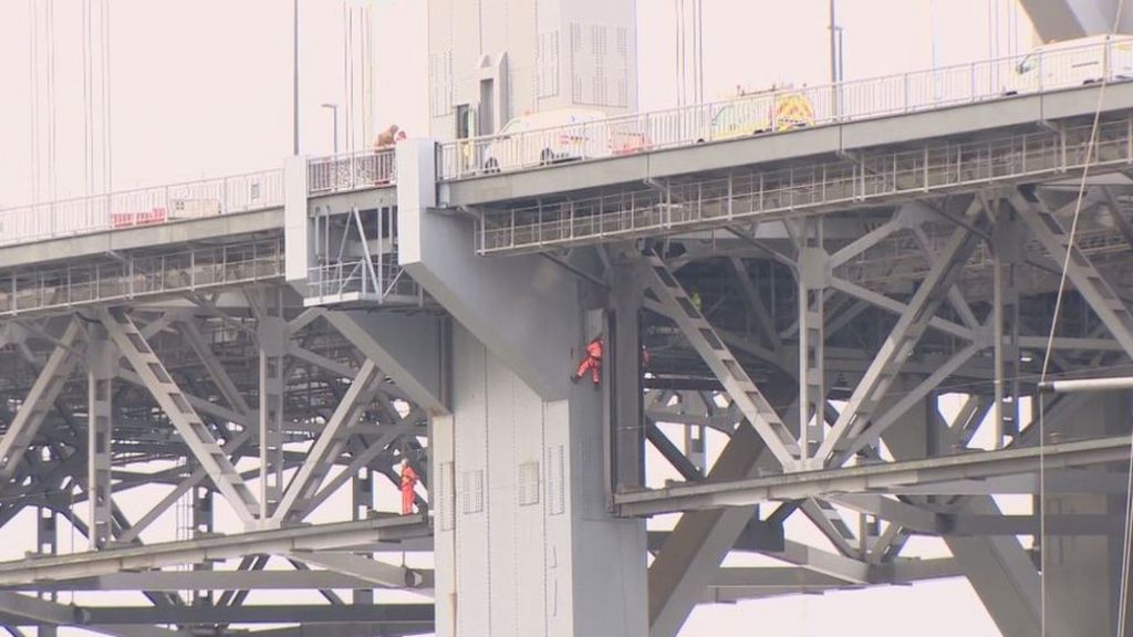 VIDEO: Forth Road Bridge work 'weather dependent'