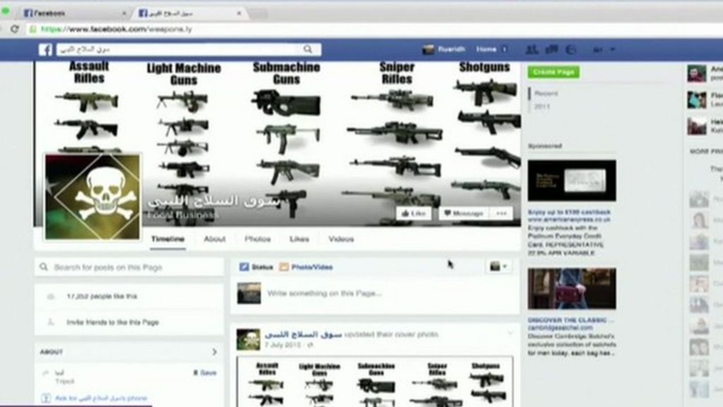VIDEO: Weapons for sale on Facebook in Libya