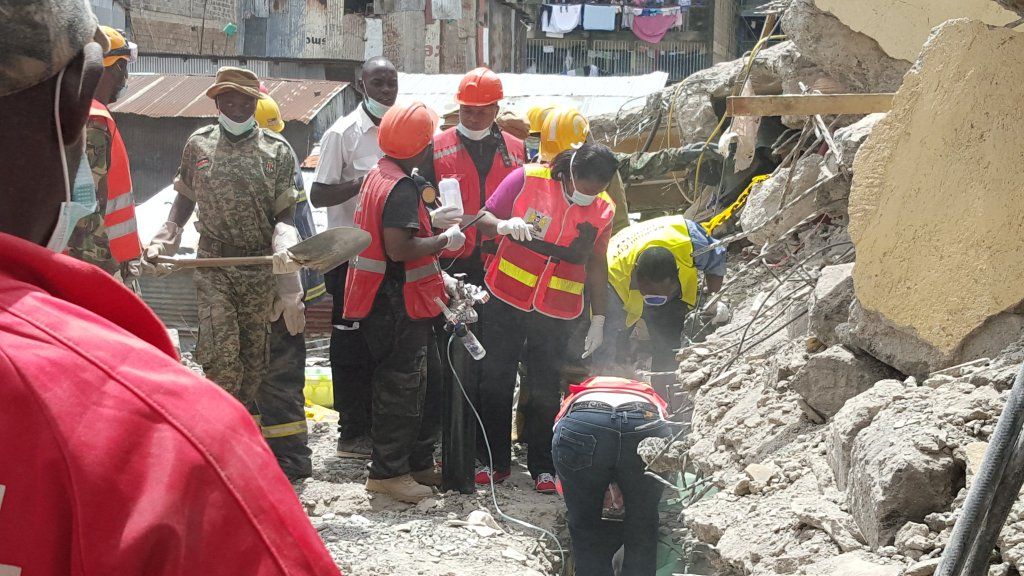 Survivor found in Nairobi rubble
