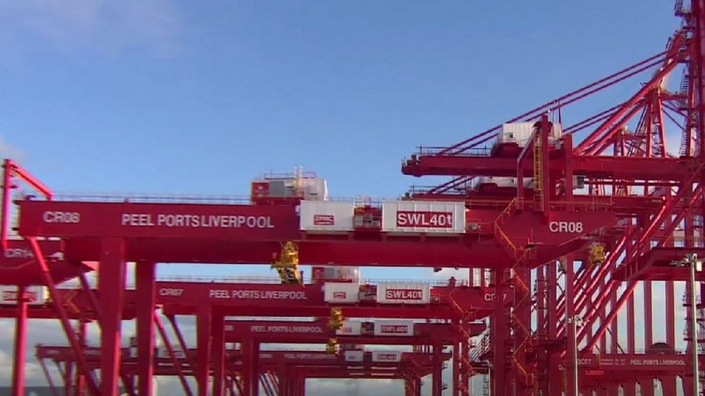 Opening of Liverpool's new 400m container terminal