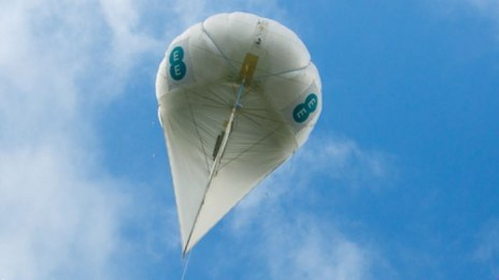 EE shows off helium balloon mobile masts