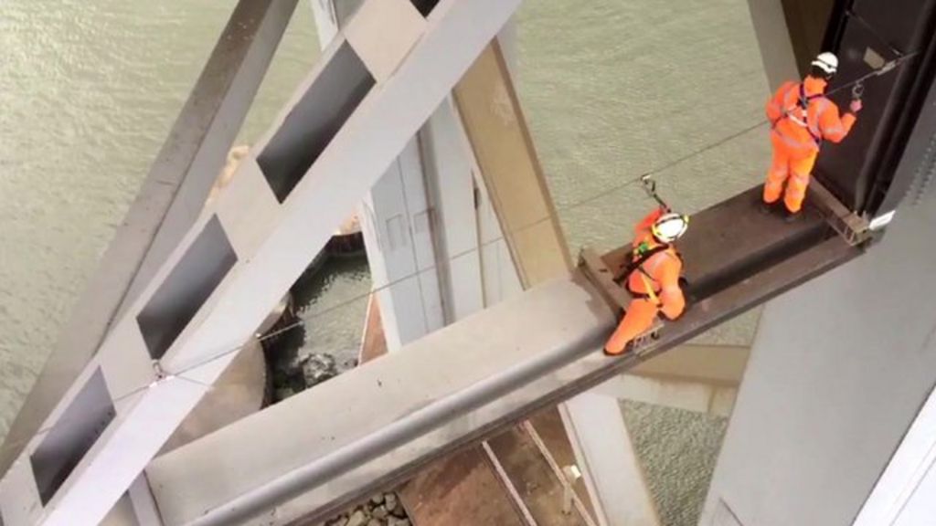 VIDEO: Forth Bridge travel chaos as repairs go on