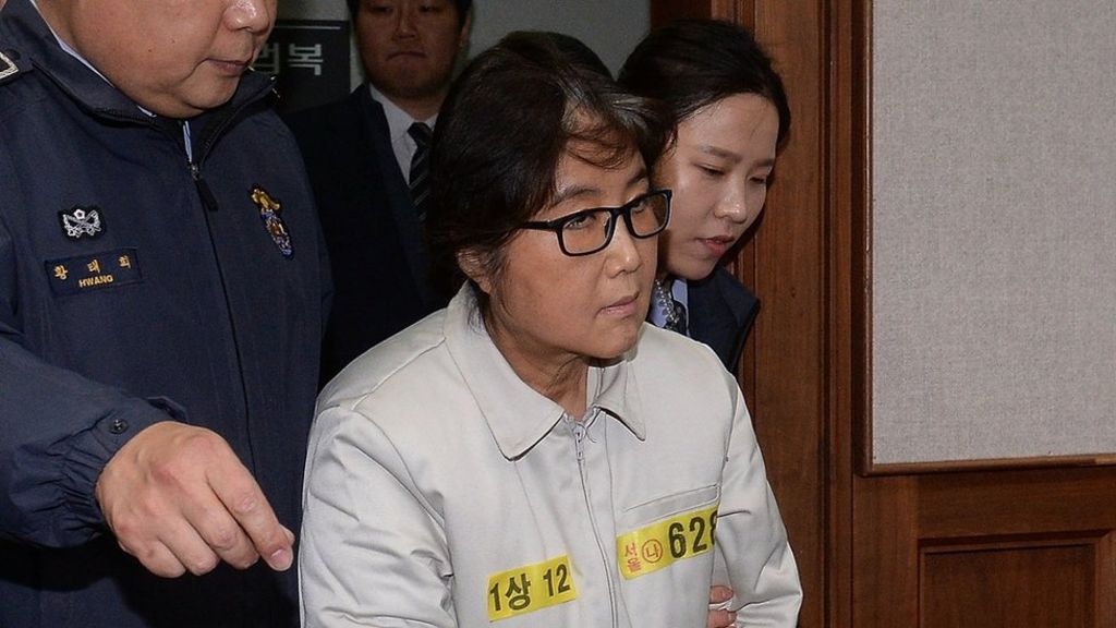 South Korea Corruption Suspect Choi Soon Sil In Court Bbc News