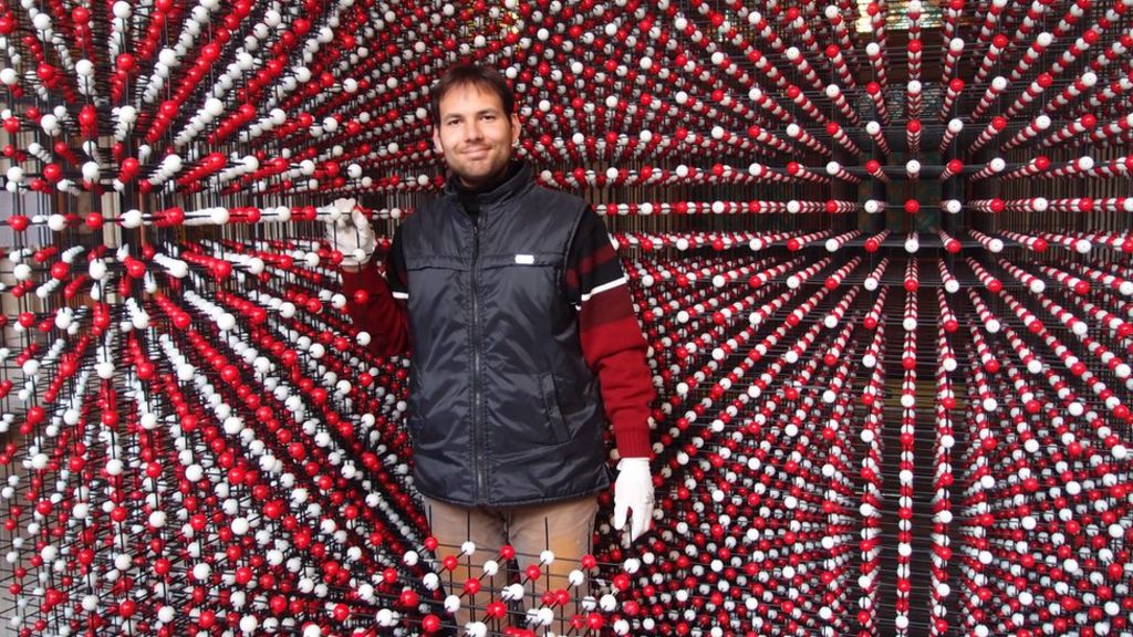 'Biggest ever' crystal model built