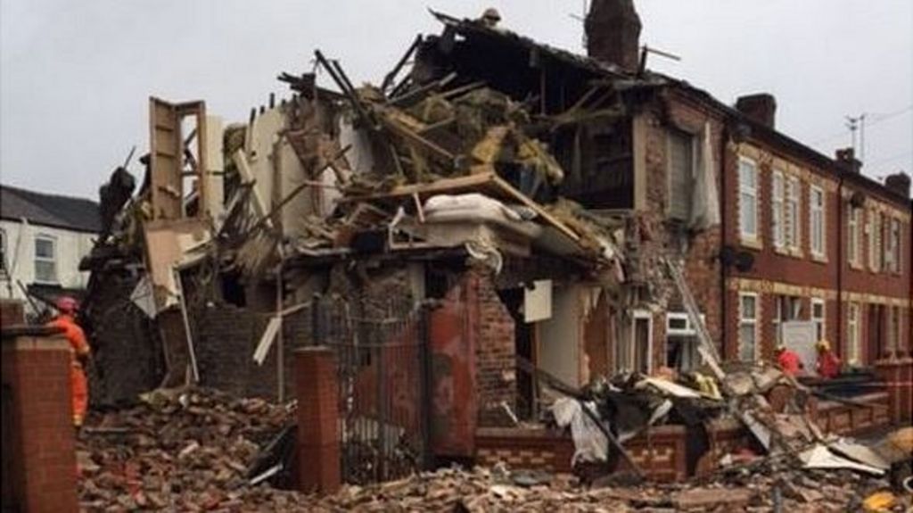 Five hurt in house explosion in Blackley