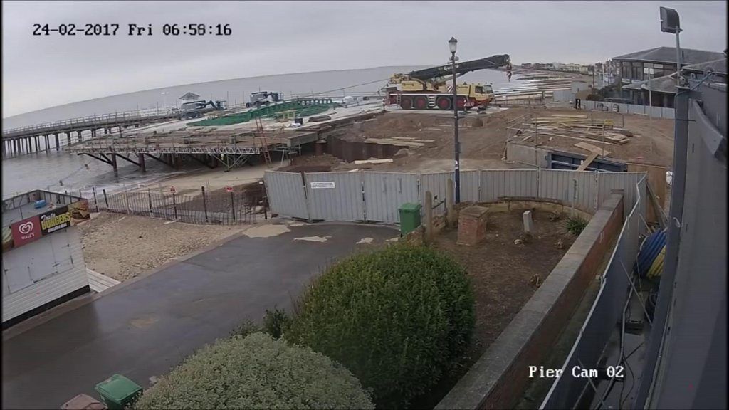 Felixstowe Pier time-lapse shows reconstruction of 100-year-old structure