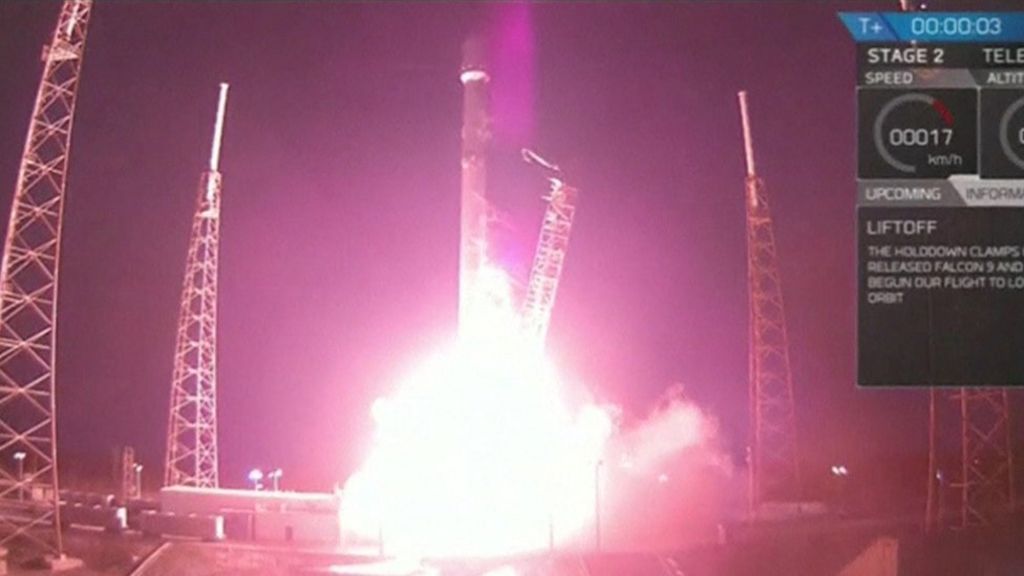 VIDEO: SpaceX rocket finally launches