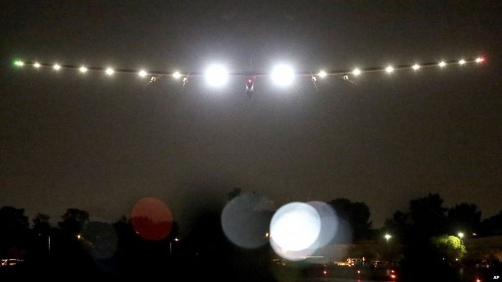 VIDEO: Solar Impulse lands safely in Arizona