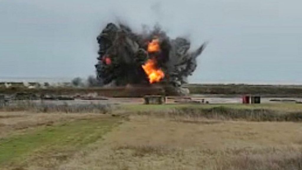 ww2-bomb-explosion-footage-released-bbc-news