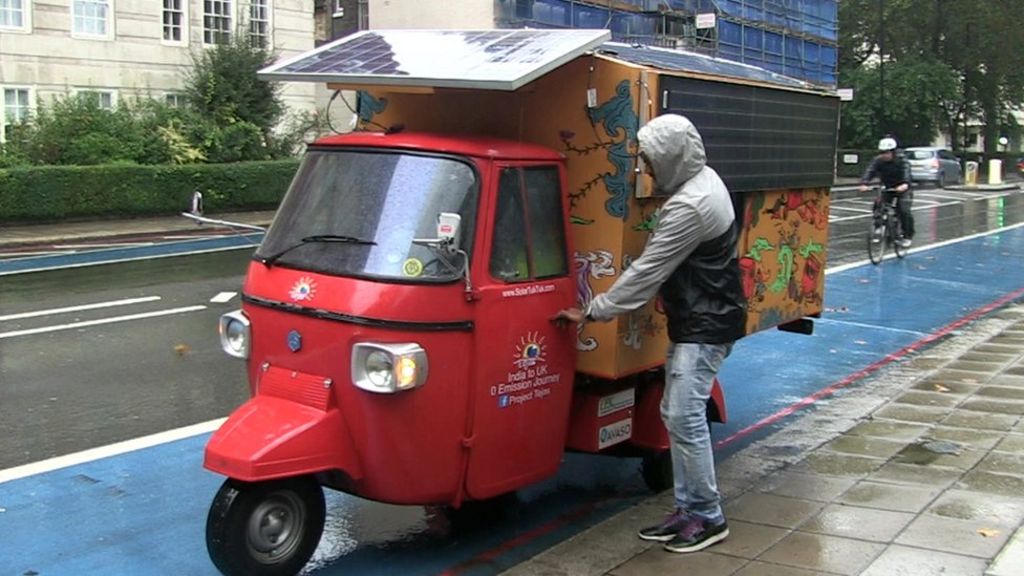 Solar-powered tuk-tuk completes India to UK trip