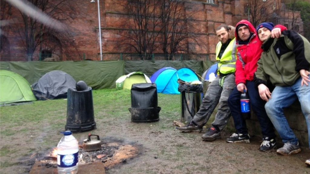 Second 'tent village' set up in city