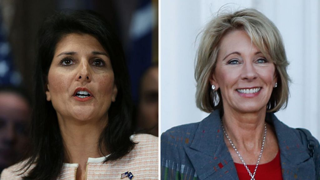 Trump picks Nikki Haley and Betsy DeVos as first women for cabinet