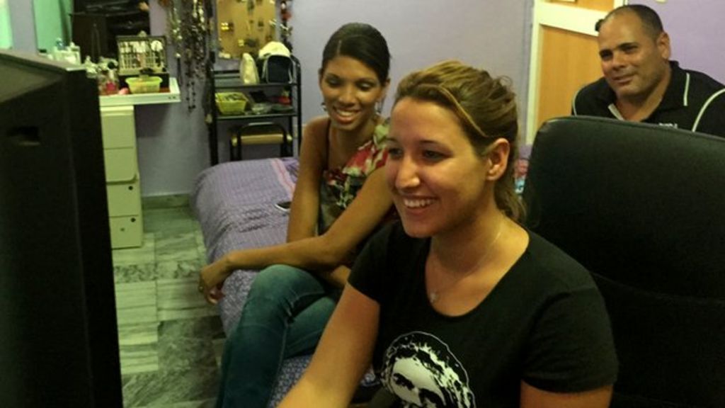 Cuban internet delivered by hand