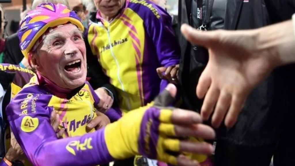 Cycling into the record books at 105