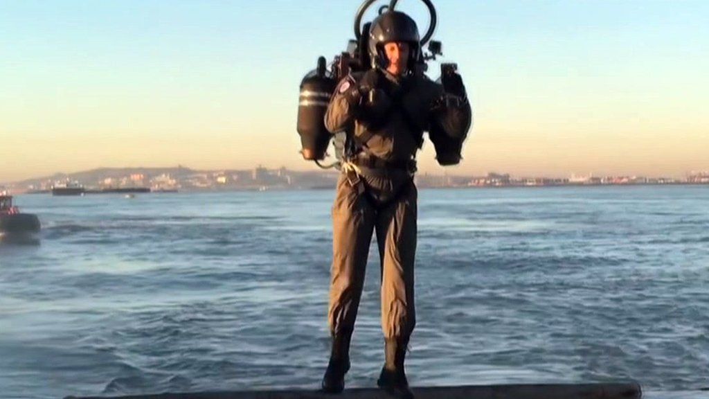 VIDEO: Flying a jet pack around New York