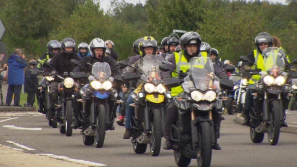 Triumph motorcycle parade record 'almost doubled'