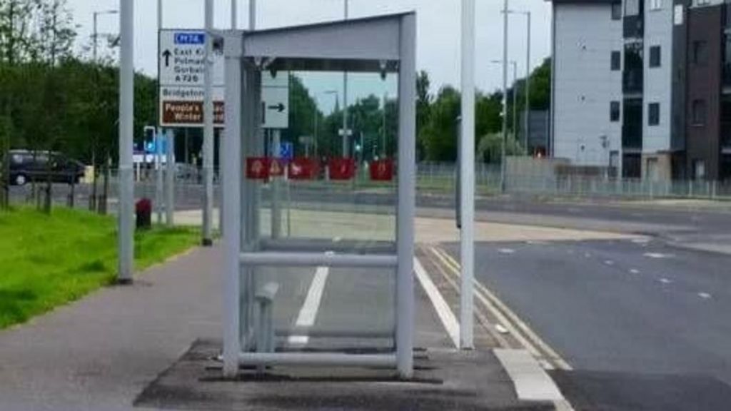 Bust up over bike lane bus stop BBC News