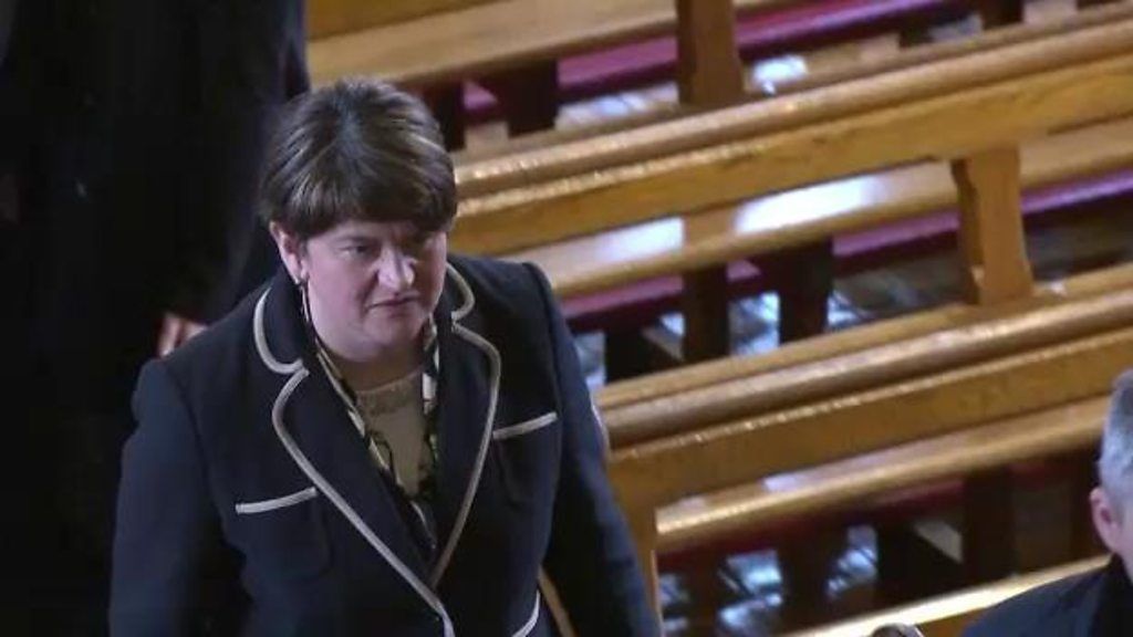 Martin McGuinness funeral: Arlene Foster applauded as she enters church