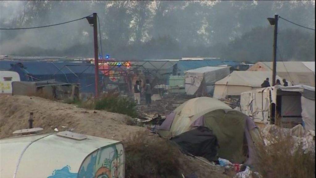 'Fires are still burning in the camp'