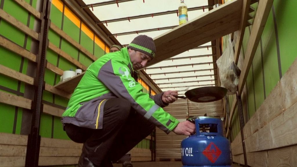 Ikea drivers living in trucks for months