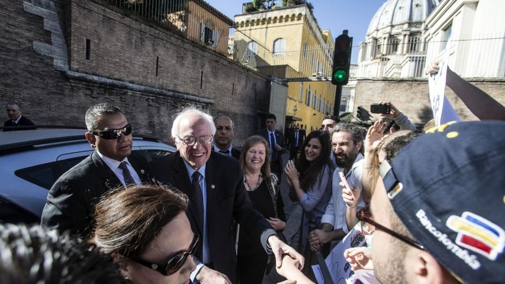 Sanders urges 'moral economy' at Vatican