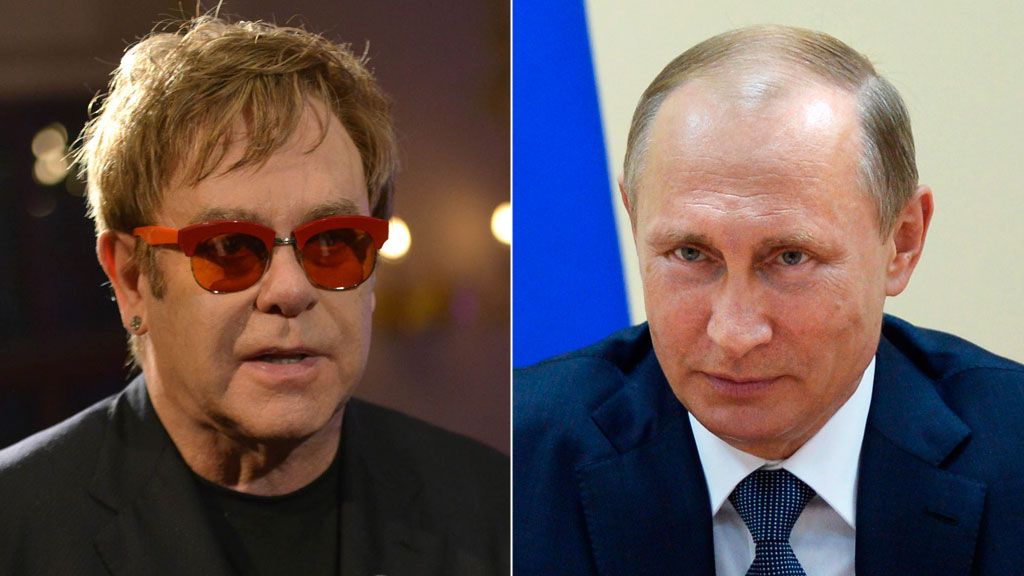 Kremlin denies Putin phoned Sir Elton