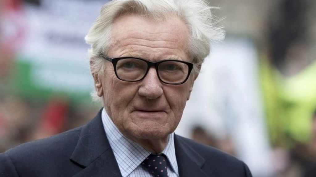 Brexit: Heseltine vows to rebel in Lords bill debate