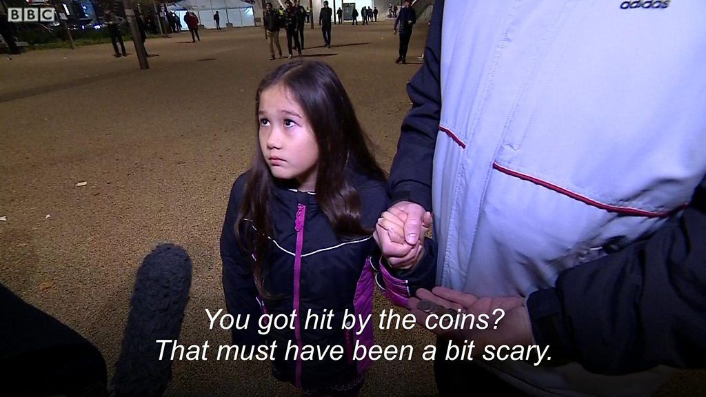 West Ham v Chelsea: Children hit with coins amid violence