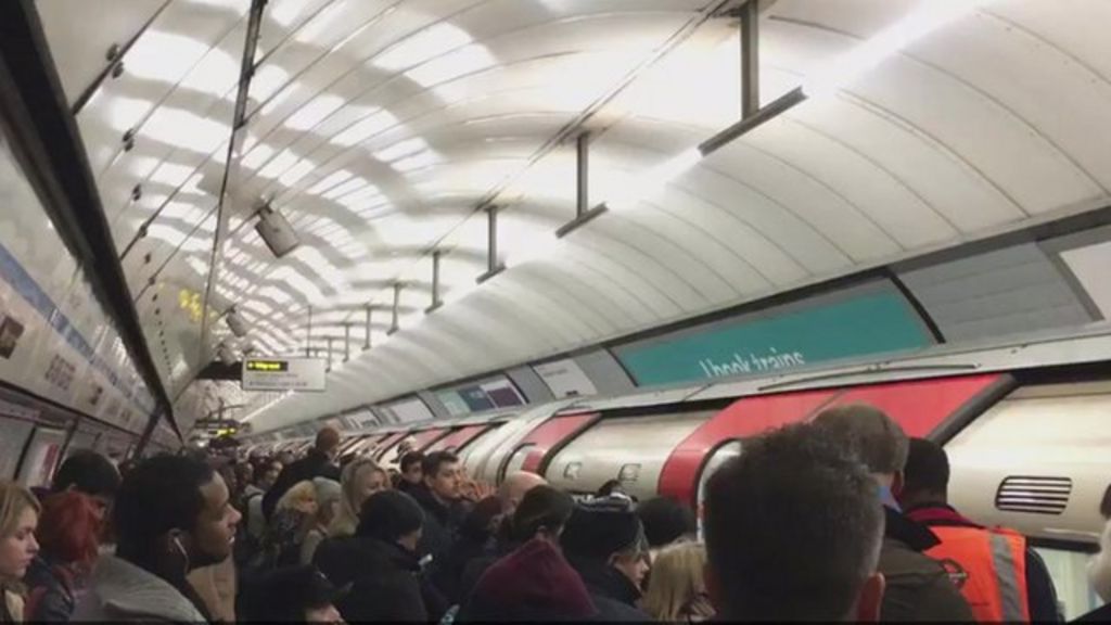 Commuters refuse to get off Tube train