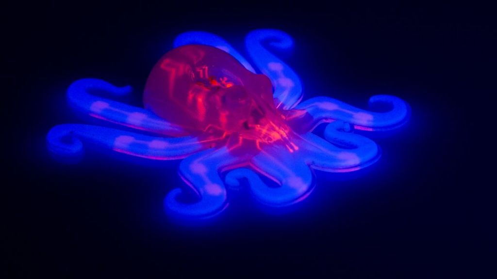 Pneumatic octopus is first soft, solo robot