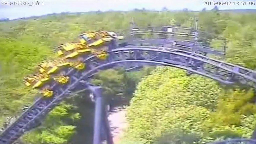Alton Towers Smiler crash CCTV released