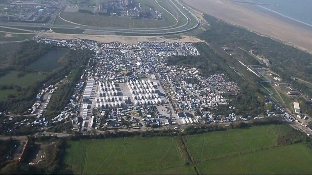 Calais 'Jungle' camp before and after demolition