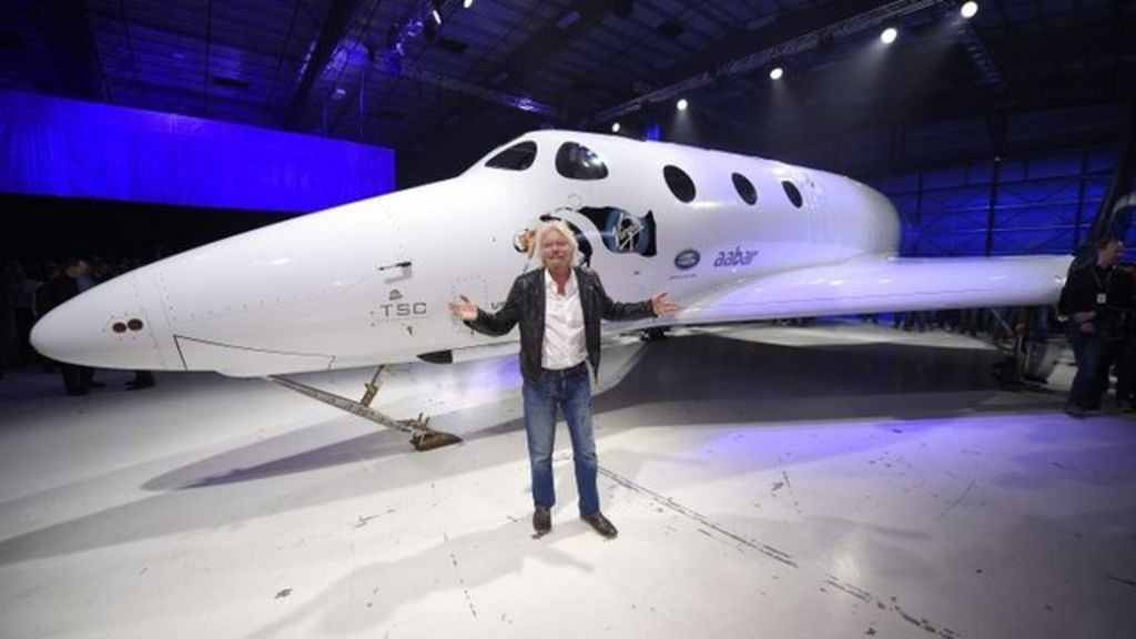 VIDEO: Richard Branson unveils new spaceship