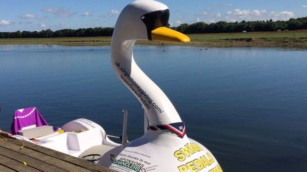 Swan pedalo completes 100-mile journey down the Thames
