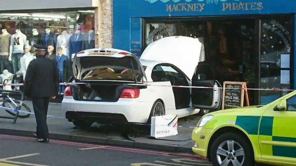 Man arrested after car crashes into Hackney charity HQ
