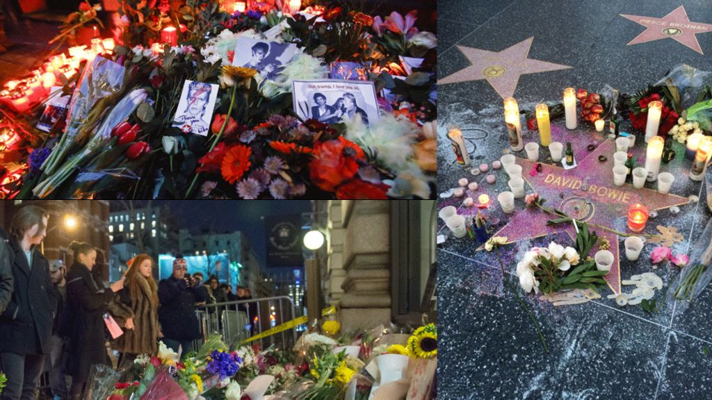 Fans flock to pay global Bowie tribute