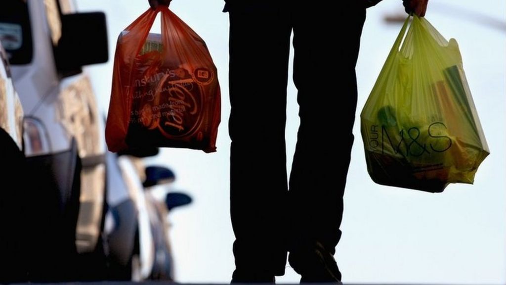 Plastic bag use plummets in England since 5p charge