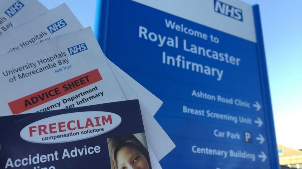 No win, no fee adverts 'common on NHS advice cards'