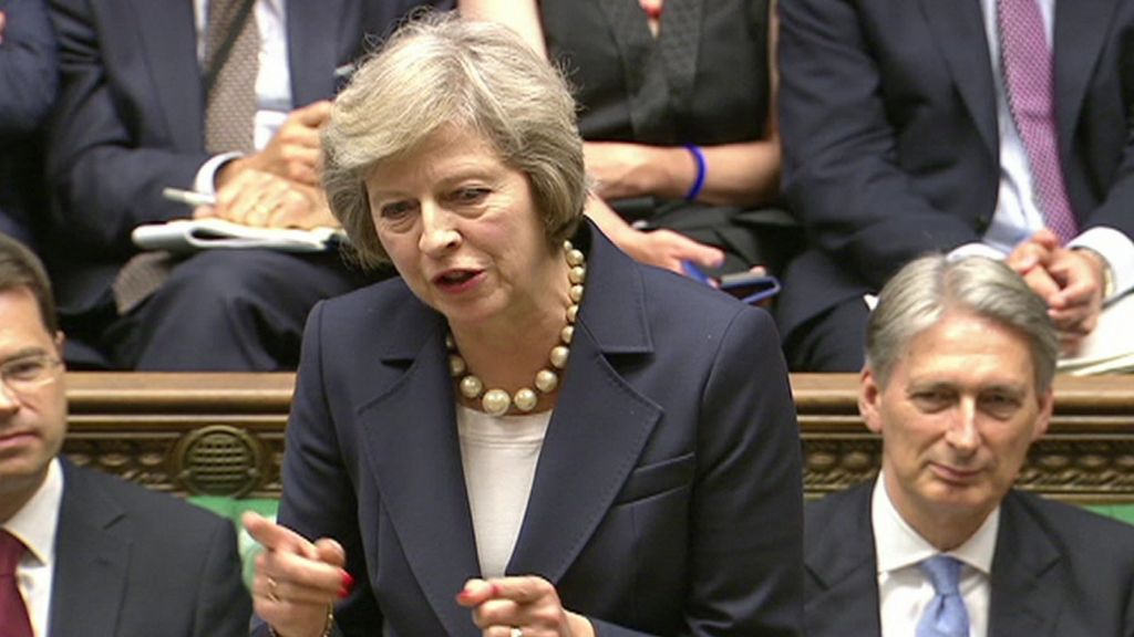 Theresa May attacks 'unscrupulous boss' Corbyn at PMQs