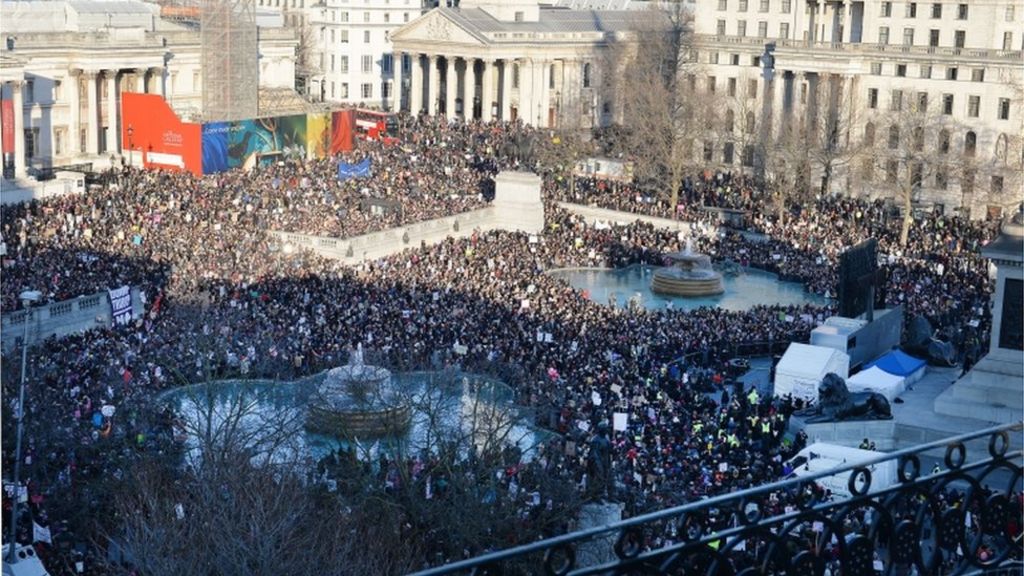 Women's March: UK protesters join anti-Donald Trump marches