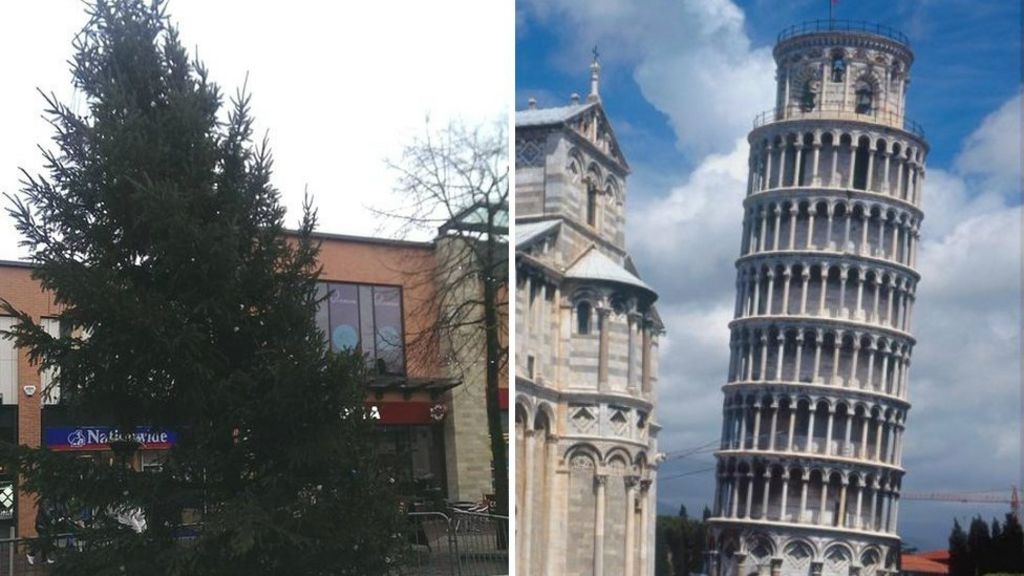 Wonky Christmas tree gets the chop