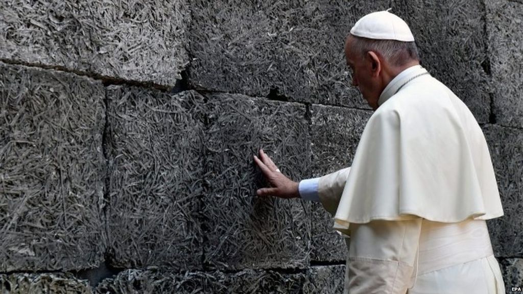 Pope Francis in 'profound' visit to Auschwitz camp